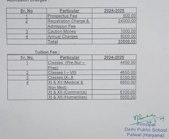 fee structure